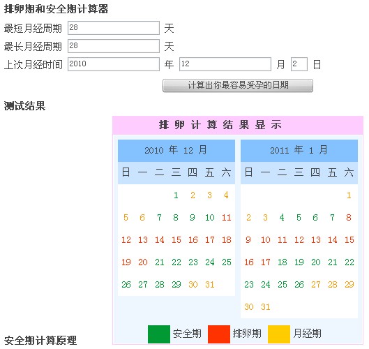 如何计算女性排卵期和安全期